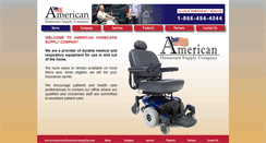 Desktop Screenshot of americanhomecaresupply.com